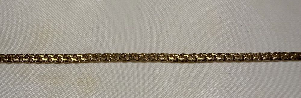 Puseira de ouro para criança-19k- cumprim: 6,1cm