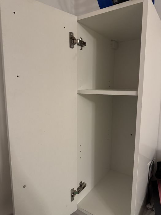 Szafki wiszace lazienkowe biale