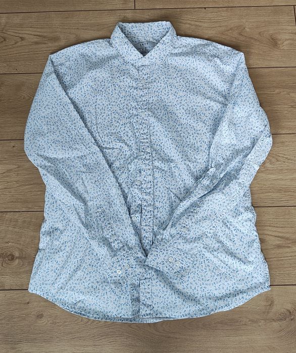 Koszula męska print kwiaty XL