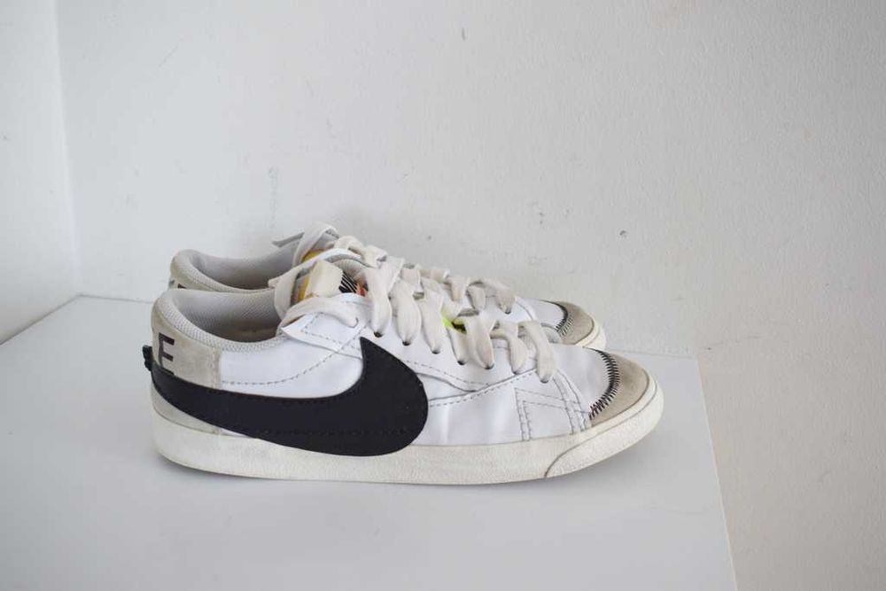 Sneakersy Nike Blazer Low '77 Jumbo męskie buty białe skórzane 45