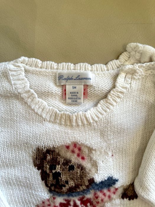 sweter Polo Ralph Lauren 9 msc kremowy | b.dobry stan