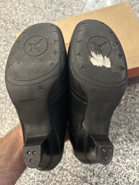 Pikolinos 35 sapatos botins tacão