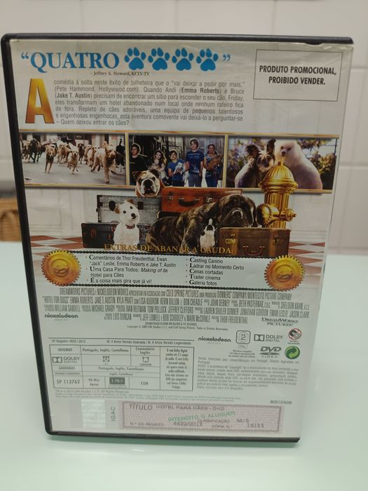 DVD hotel para cães