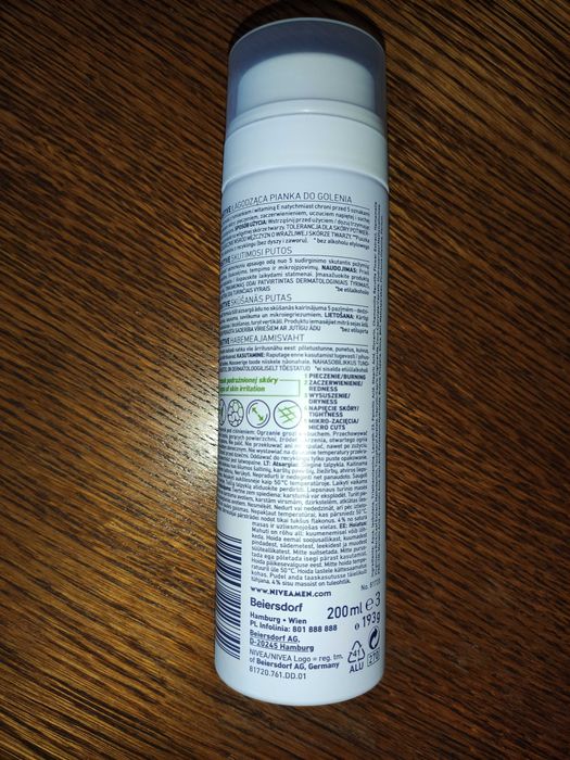Nivea Men, pianka do golenia sensitive, 200ml, nowa