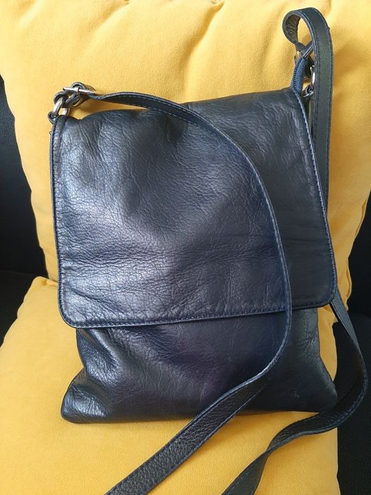 Oryginalna skórzana torba listonoszka Giuliano włoska skóra naturalna