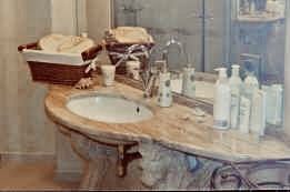 Kolumny ogrodowe / wewnętrzne i blat marmurowy