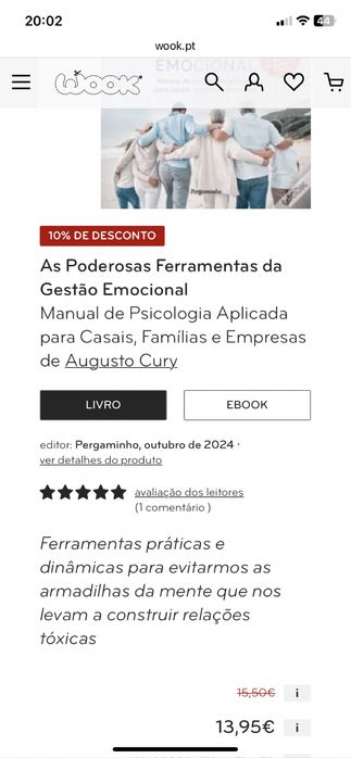 LIVRO NOVO AUGUSTO CURRY  AS PODEROSAS FERRAMENTAS DA GESTAO EMOCIONAL