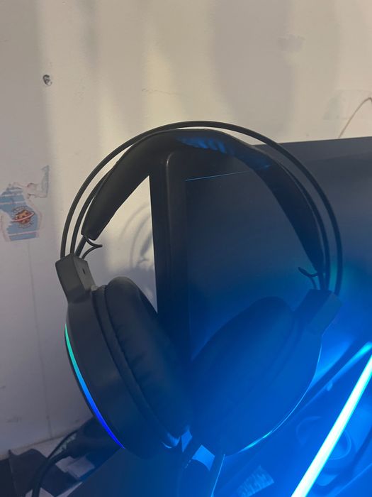 Słuchawki gemingowe rgb