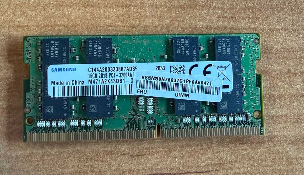 Samsung 16GB PC4 3200aa-se1-11 sodimm