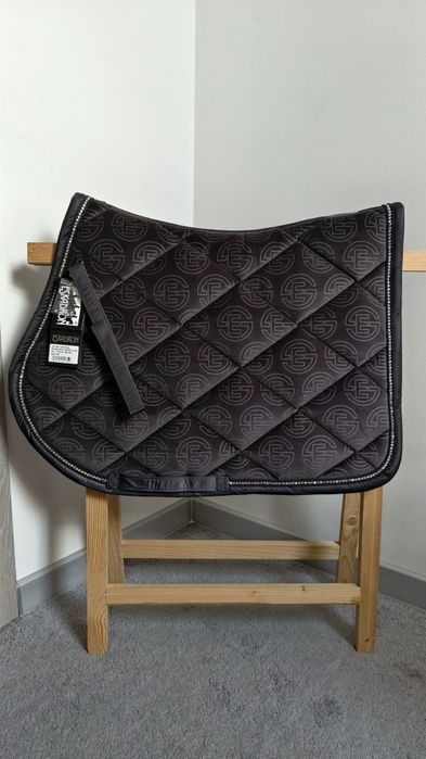 Czaprak skokowy Eskadron emblem Velvet deepgrey Full Vs