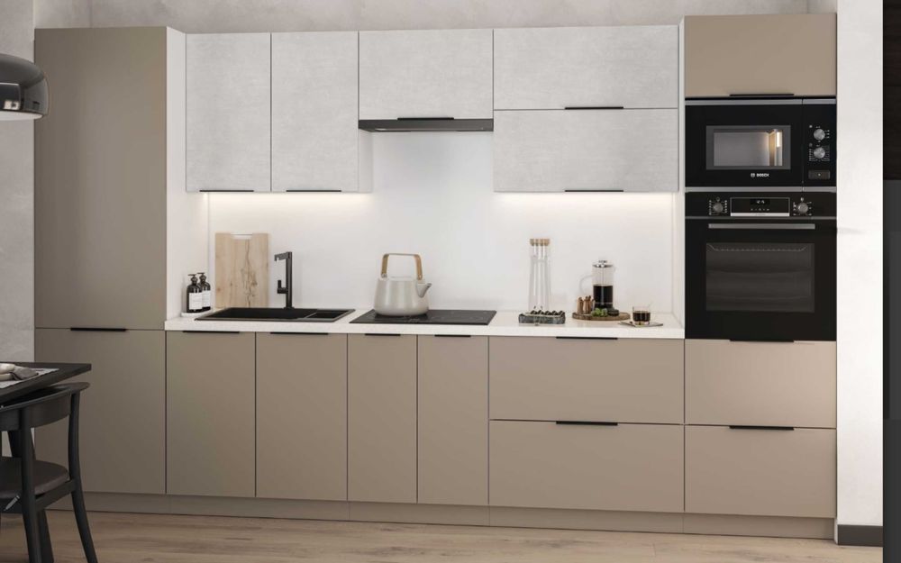 Кухні  в наявности та під замовлення по індивідуальному розміру .