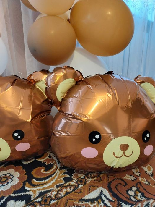 Balony dekoracyjne foliowe 4 szt + girlanda roczek+ balony