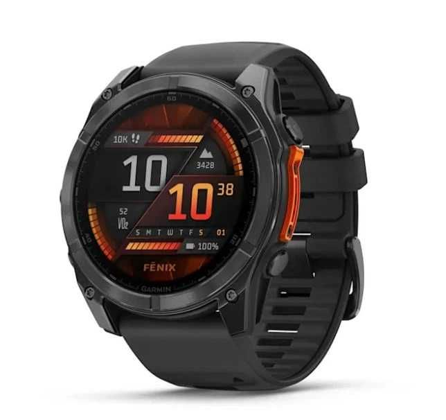 Garmin Fenix 8 51mm Amoled 010-02905-00 Slate Gray with Black Silicone Band
