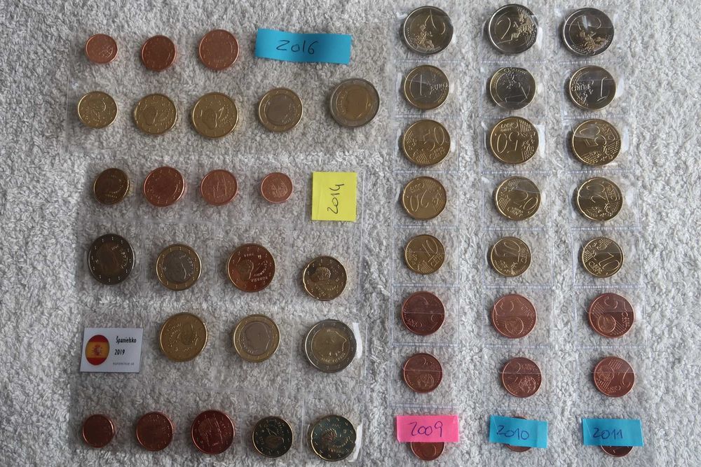 Set Moedas EURO Coins UNC - ESPANHA (vários anos)