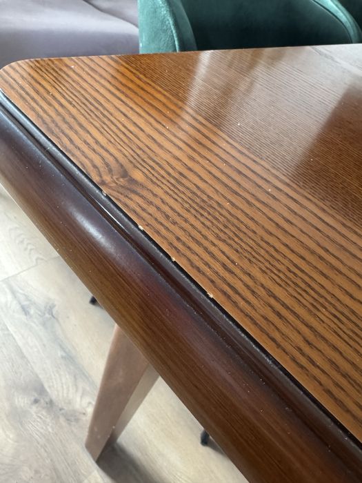 Rozkładany stół Bawaria + krzesła welurowe x 6szt