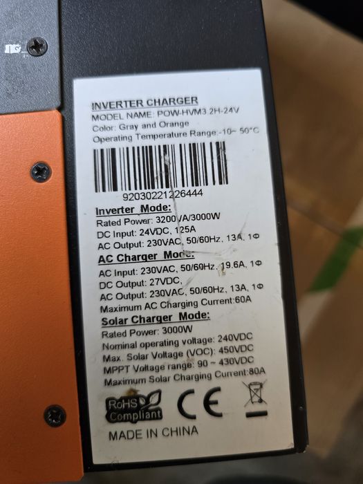 Powmr 24v  3200va