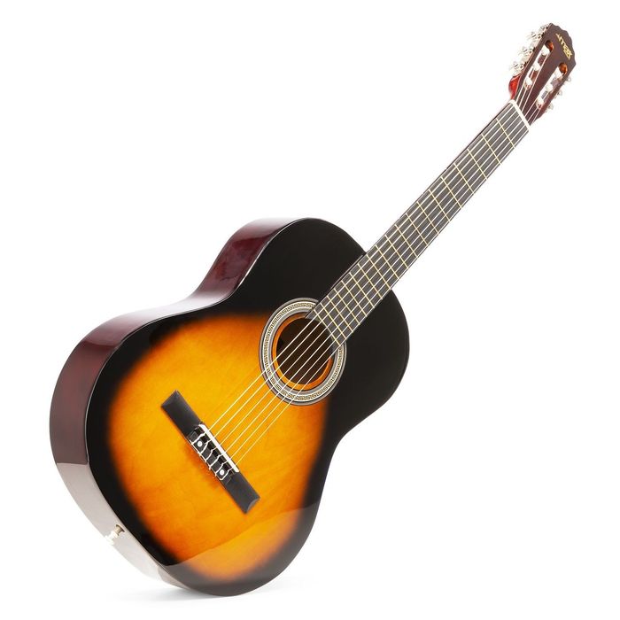 Zestaw Gitara Klasyczna MAX Podpalana + pokrowiec i akcesoria