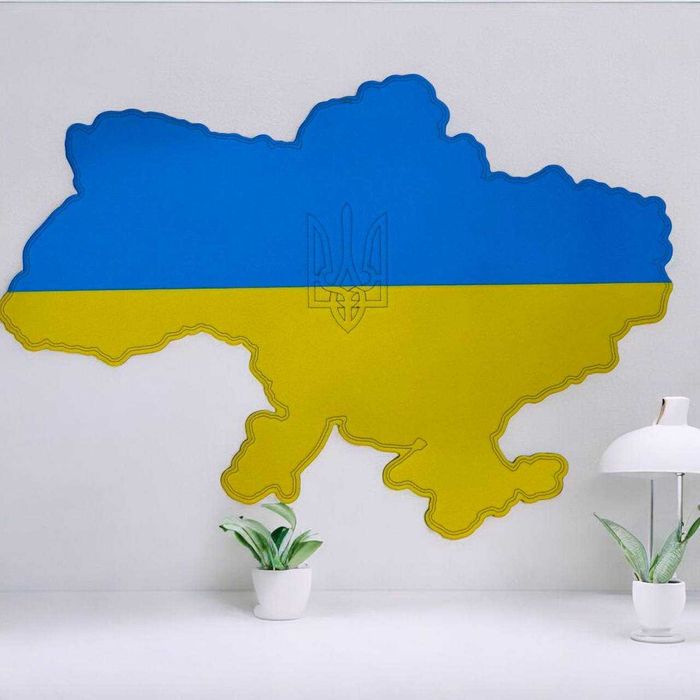 Панель для нашивок и шевронов карта Украины 70*49 см