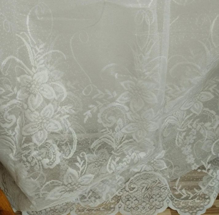 NOWA firanka żakardowa 320×162 cm śnieżnobiała KLASYCZNA