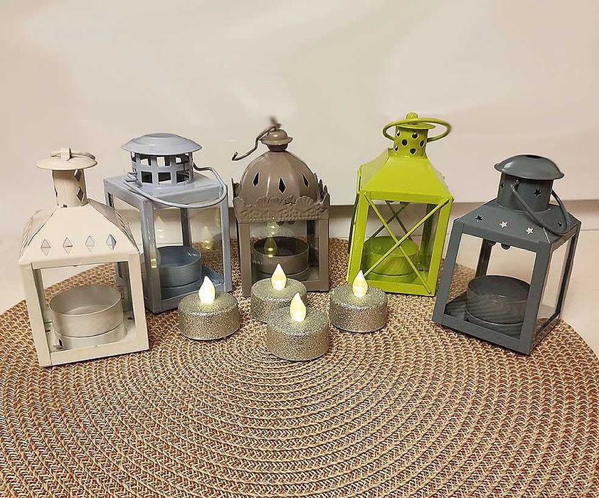 Белый декоративный подсвечник, фонарик для уютного вечера