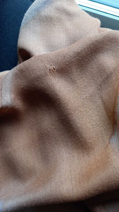 Szal brązowy stylowy damski