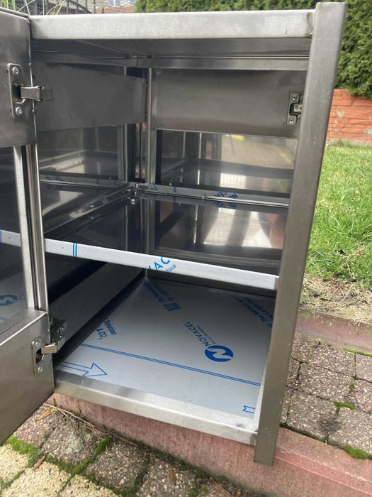 Szafka gastronomiczna przelotowa ze stali nierdzewnej