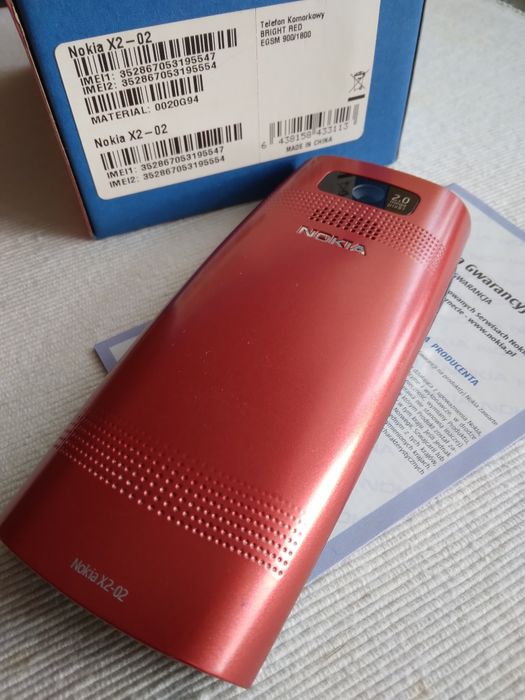 Nokia X2-02  Red  Dual Sim