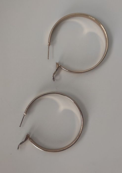 Kolczyki pozłacane koła, hoop earrings