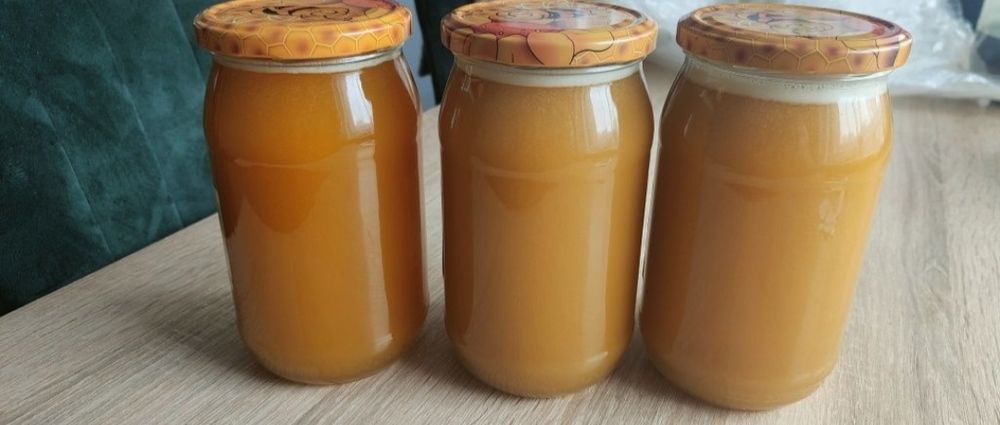 3 słoiki miodu nawłociowy nawłociowego