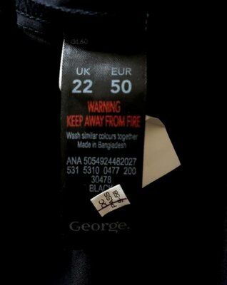 Новая черная удлиненная блуза George р 56
