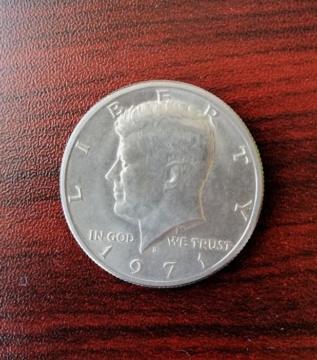 Монета 50 центів half dollar 1971 Кенеді