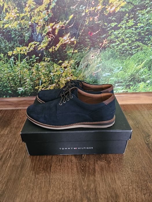 Buty eleganckie, meskie ciemny granat roz. 39 Ryłko