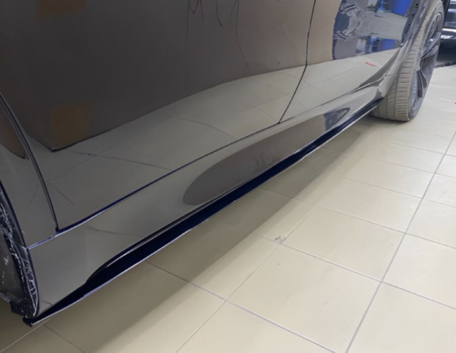 Лезвия под пороги M-Perfomance BMW X5 F15 2шт. черный глянец бмв ф