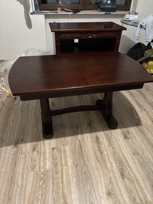 Komoda drewniana, ława ZESTAW