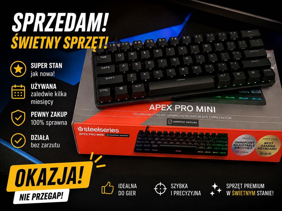 Klawiatura Apex Pro Mini stan bardzo dobry