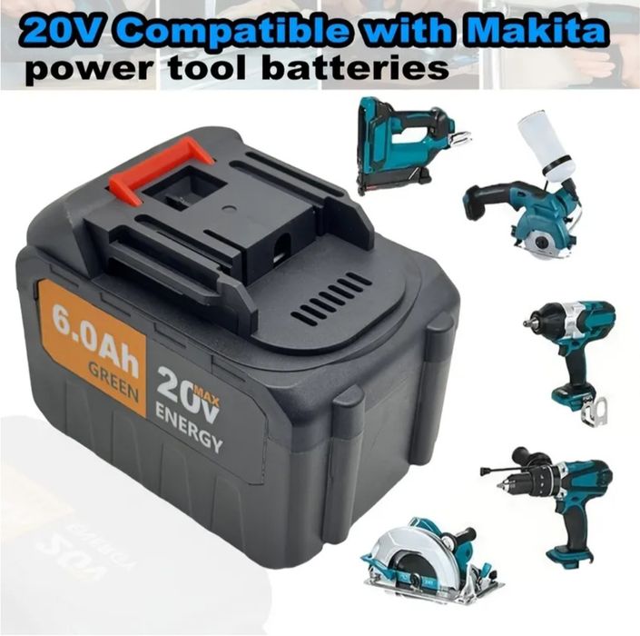 Акумуляторна батарея 6А до інструментів Makita, Revolt, Procraft та...