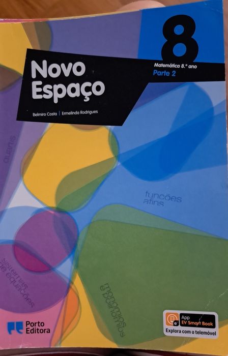 Manual escolar Matemática "Novo espaço " 8° ano Vol I e II