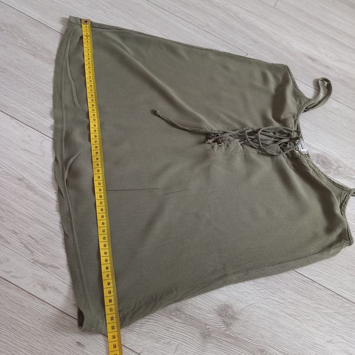 Koszulka bluzka na ramiączkach khaki Pimkie S 36 8