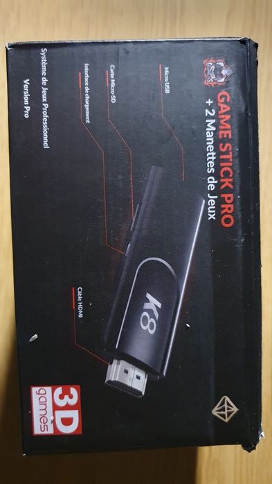 Game stick K8 WiFi Konsola retro 64 GB Amiga PSP Atari C64 ZX Spectrum