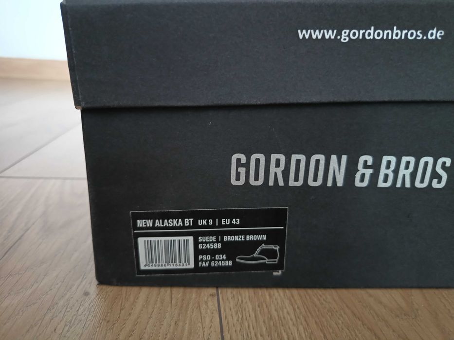 Buty Męskie Trzewiki Gordon & Bros Nowa Alaska BT Suede 43 Nowe