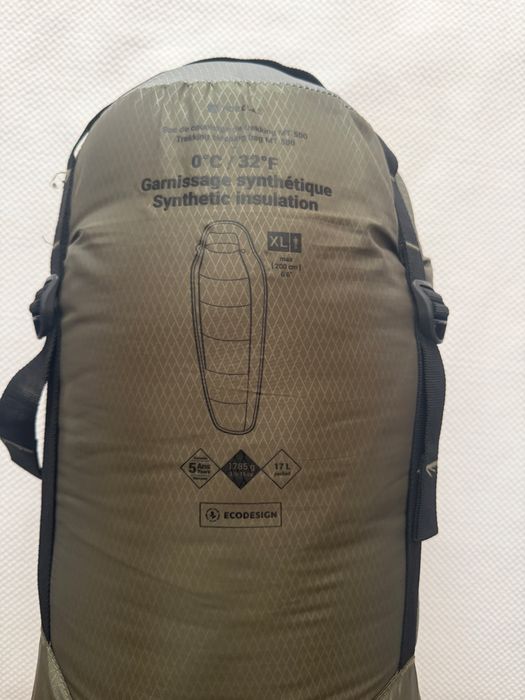 Saco-cama trekking Forclaz MT500 0°C (sintético) - como novo