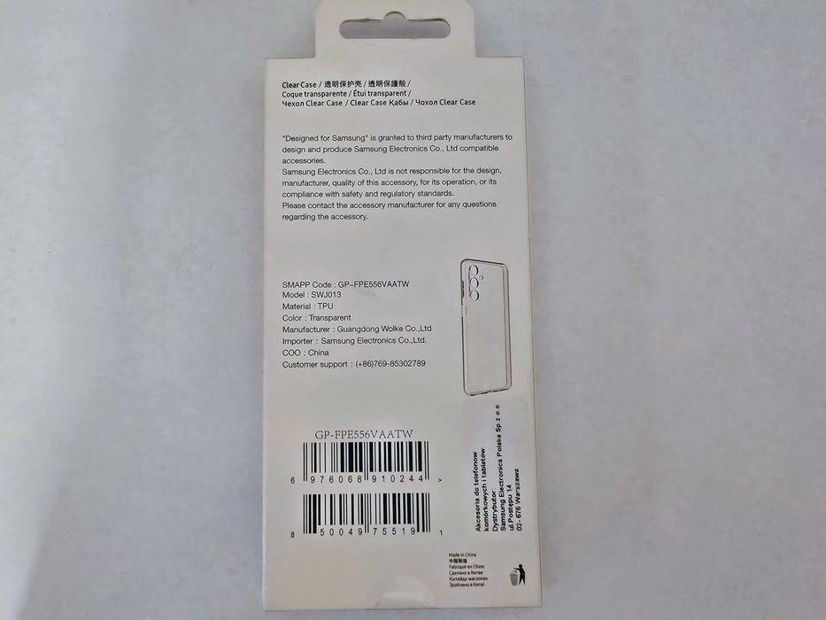 Etui Wolke Clear Case Samsung Galaxy M55 Przezroczysty GP-FPE556VAATW