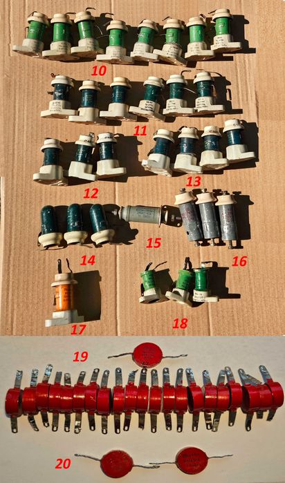 Zabytkowe, unikatowe kondensatory wysokonapięciowe.