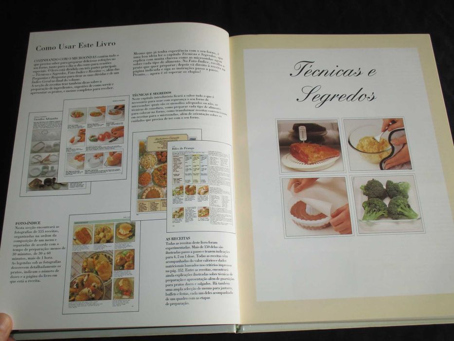 Livro Cozinhando com o Microondas Curso Prático Ilustrado