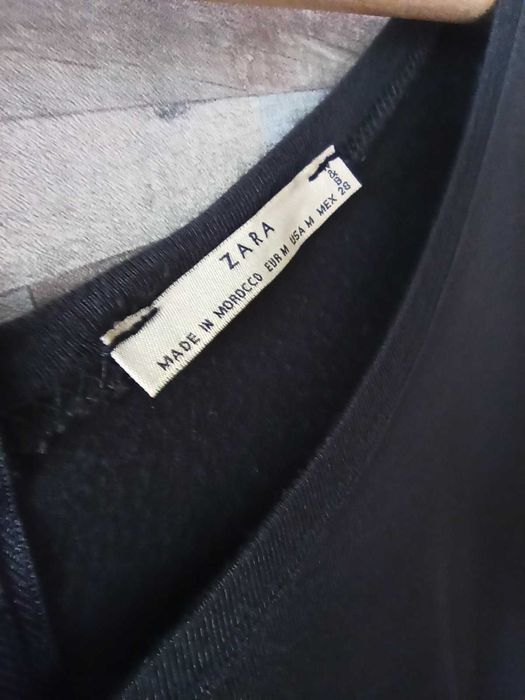 Bluzka ZIP luźna Zara długi rękaw