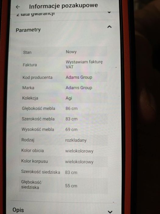 Fotel pojedyncze rozkładane welur.