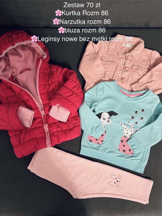 Zestaw dla dziewczynki rozm 86