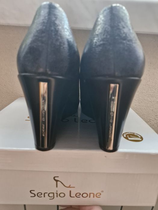 NOWE półbuty na koturnie, r.40