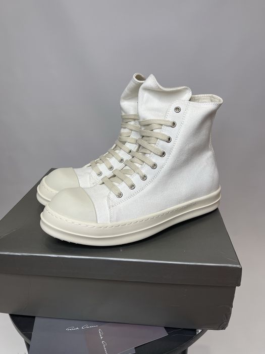 Rick Owens Ramones White Higt Top/Кеди Rick Owens Ramones/size42,43,44