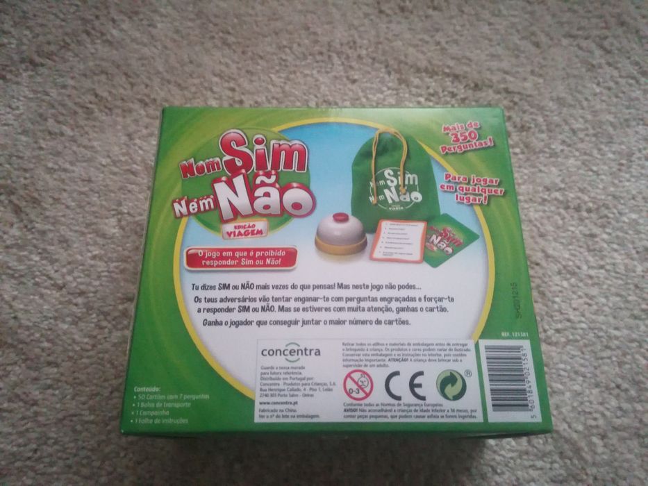 Nem sim nem não - jogo de viagem